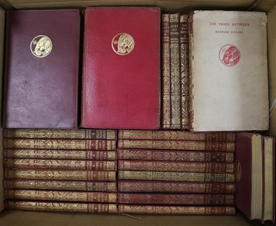 A set of Rudyard Kipling books- 47 vols